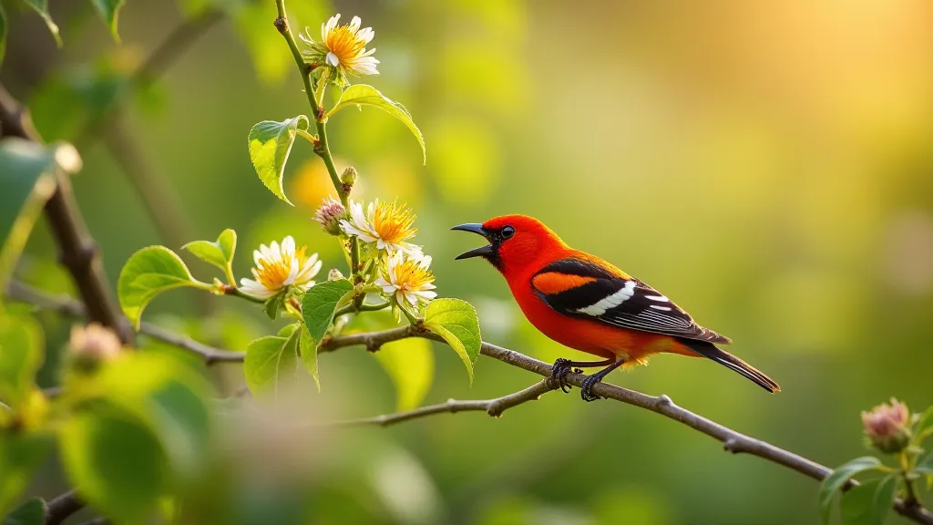 Scarlet Tanager in Massachusetts