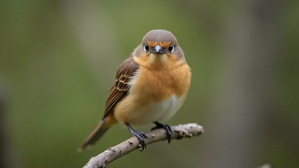Bird perched on a branch