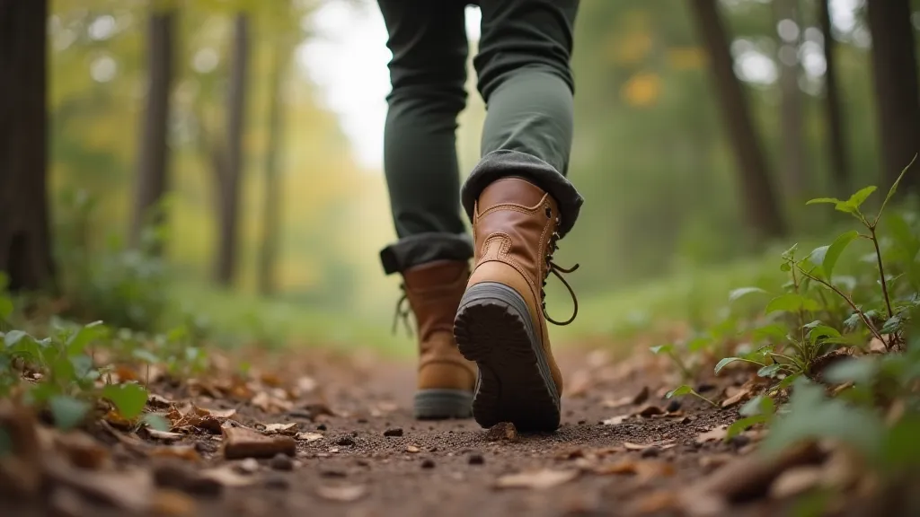 Person hiking in birding clothing