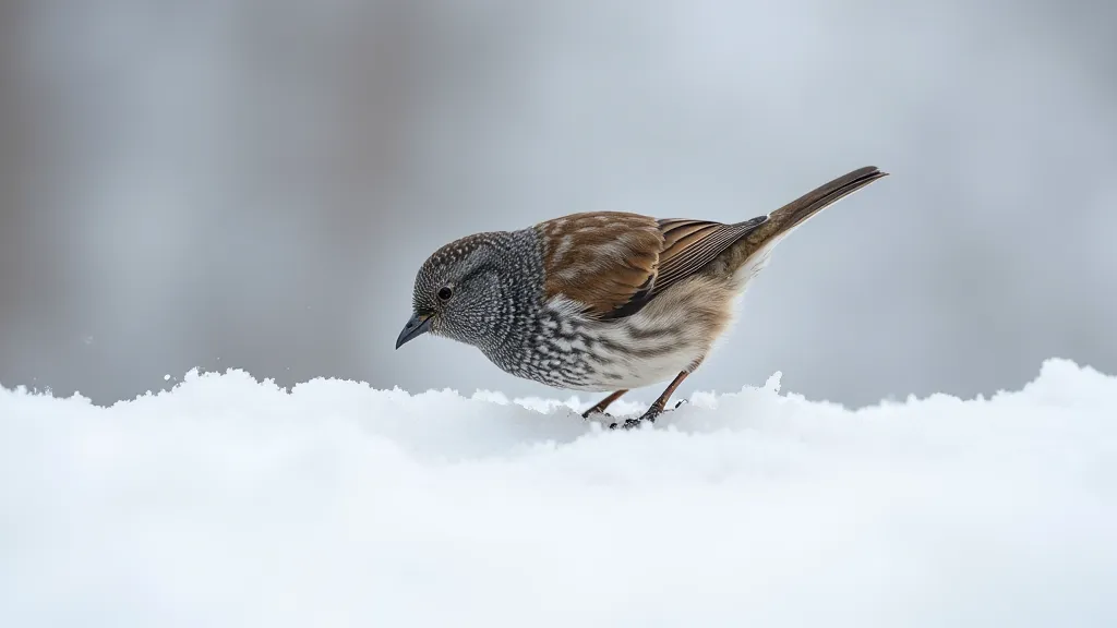 Dark-eyed Junco in winter
