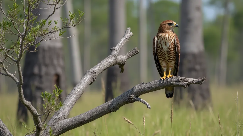 Red-shouldered Hawk in Deep Strike