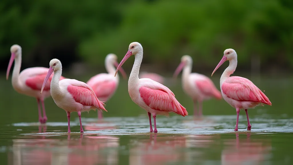 Roseate Spoonbills at Flamingo Campground
