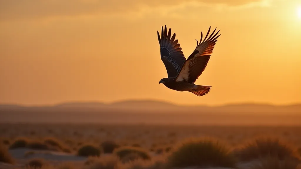 Harris's Hawk Soaring