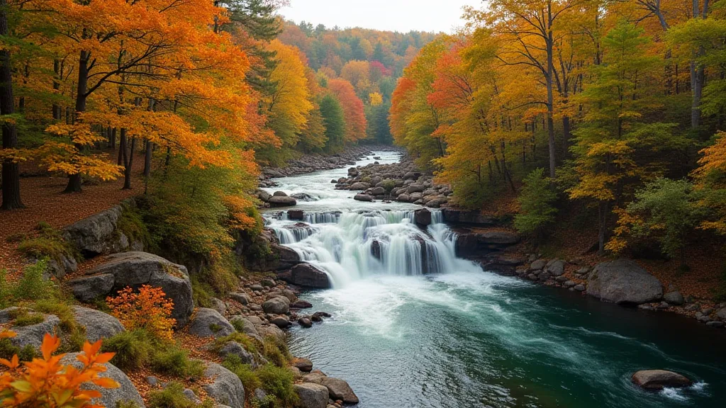 Haw River State Park in Autumn