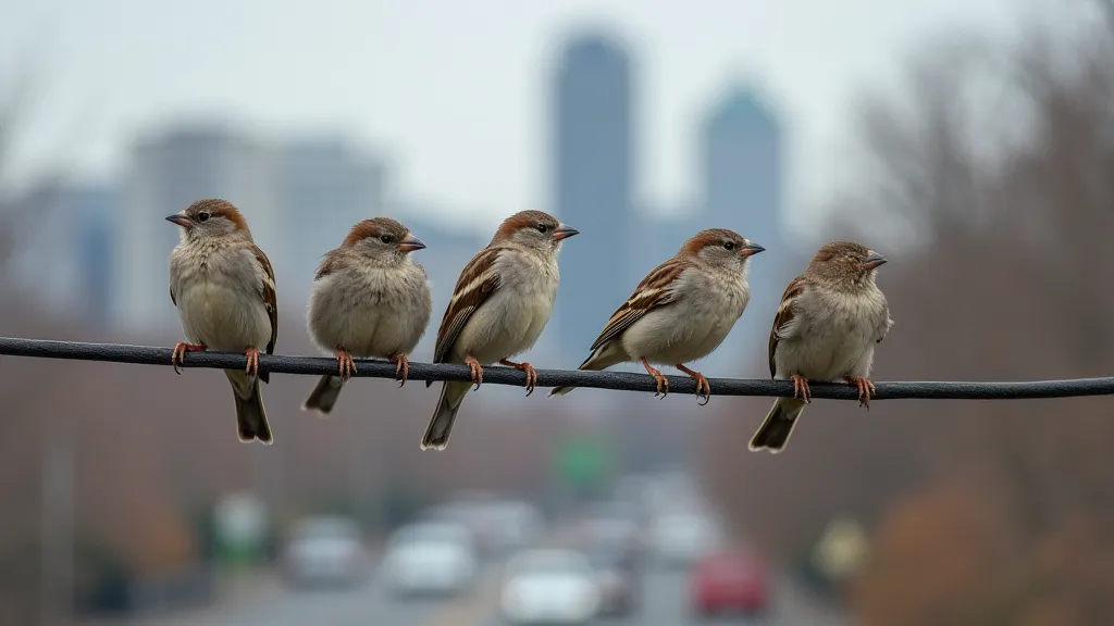 House Sparrows in Portland