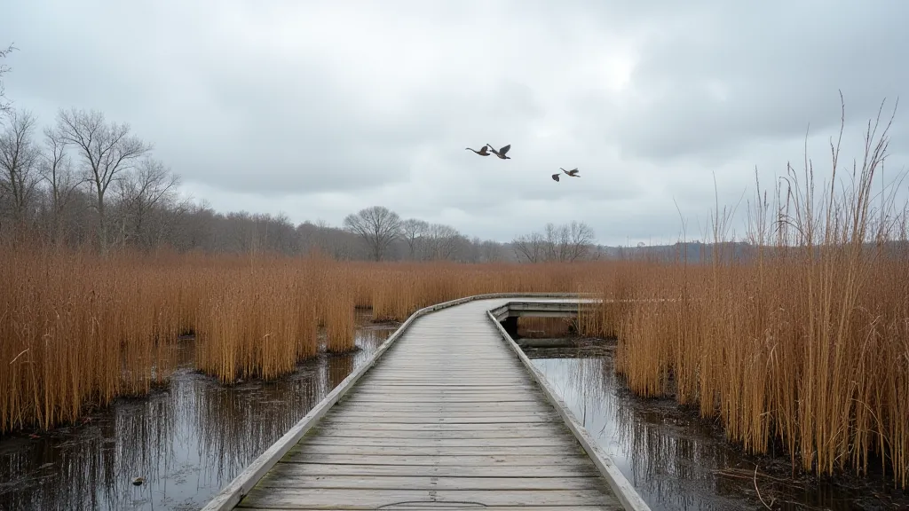 Boardwalk trail at Nisqually National Wildlife Refuge