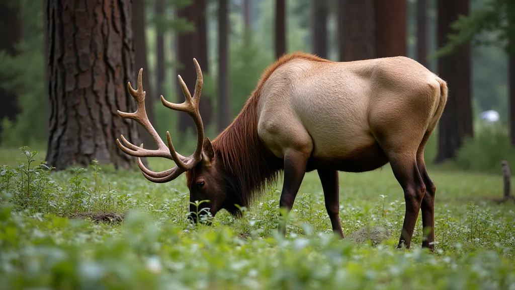 Roosevelt Elk in Redwood Forest